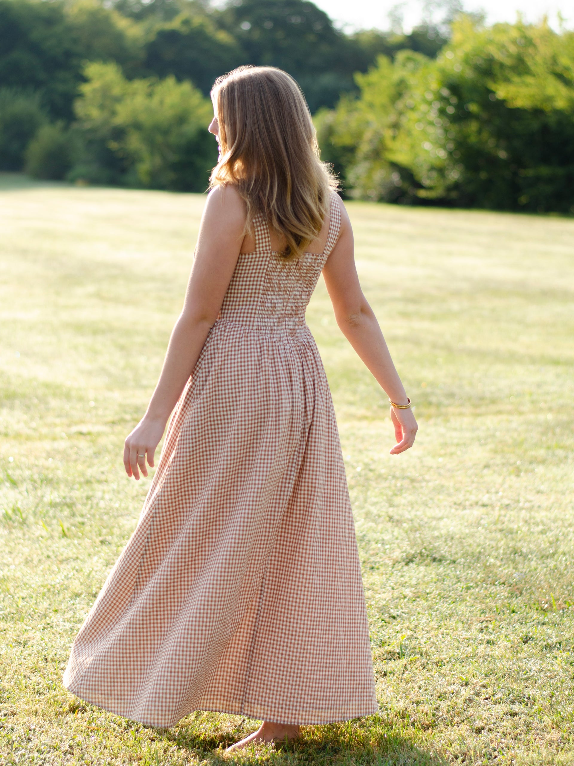 Lilian in Brown Gingham