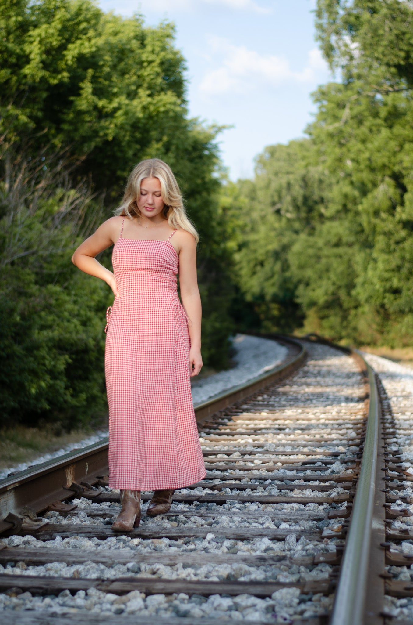 Ruby Gingham Dress