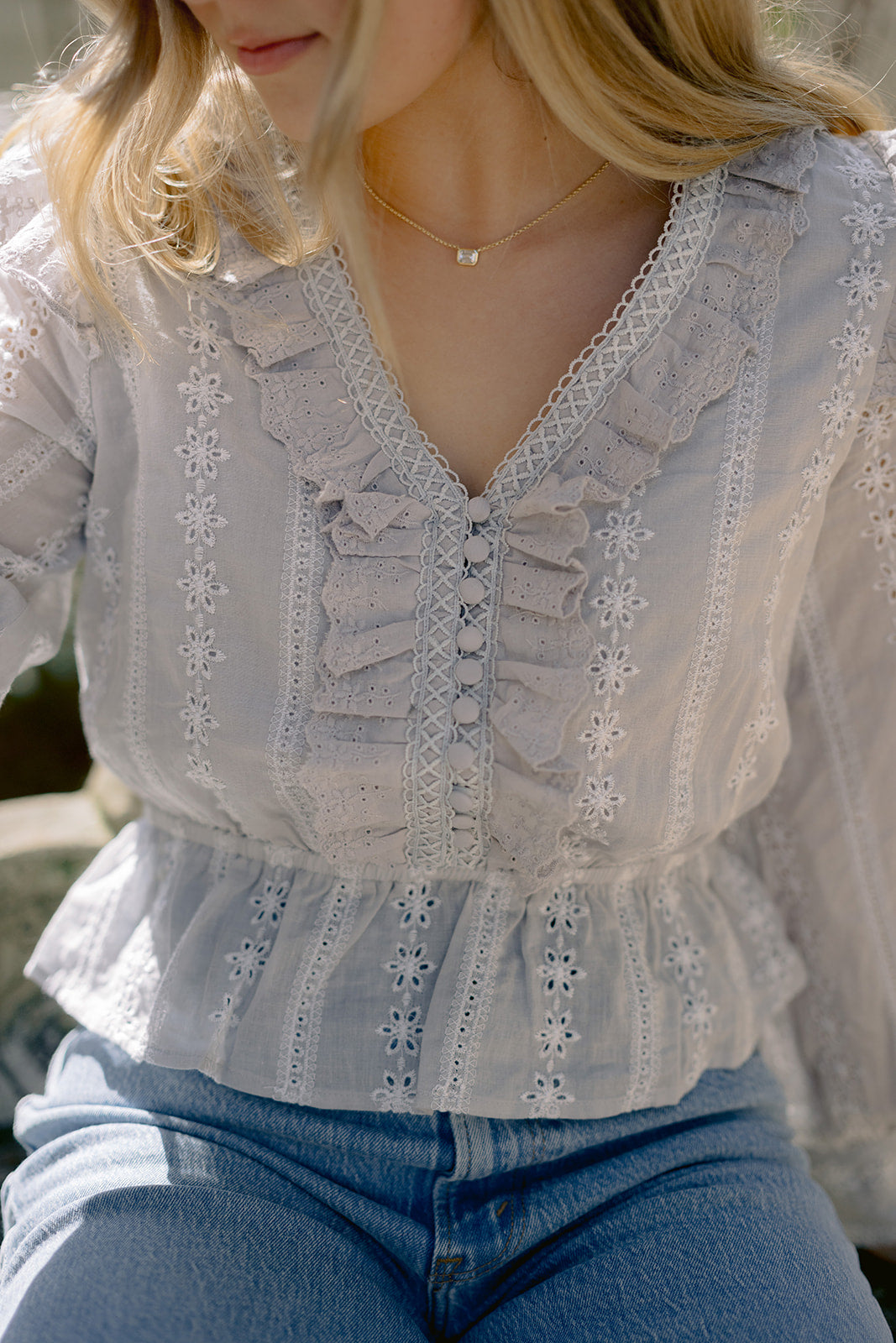 Daphne Eyelet Blouse